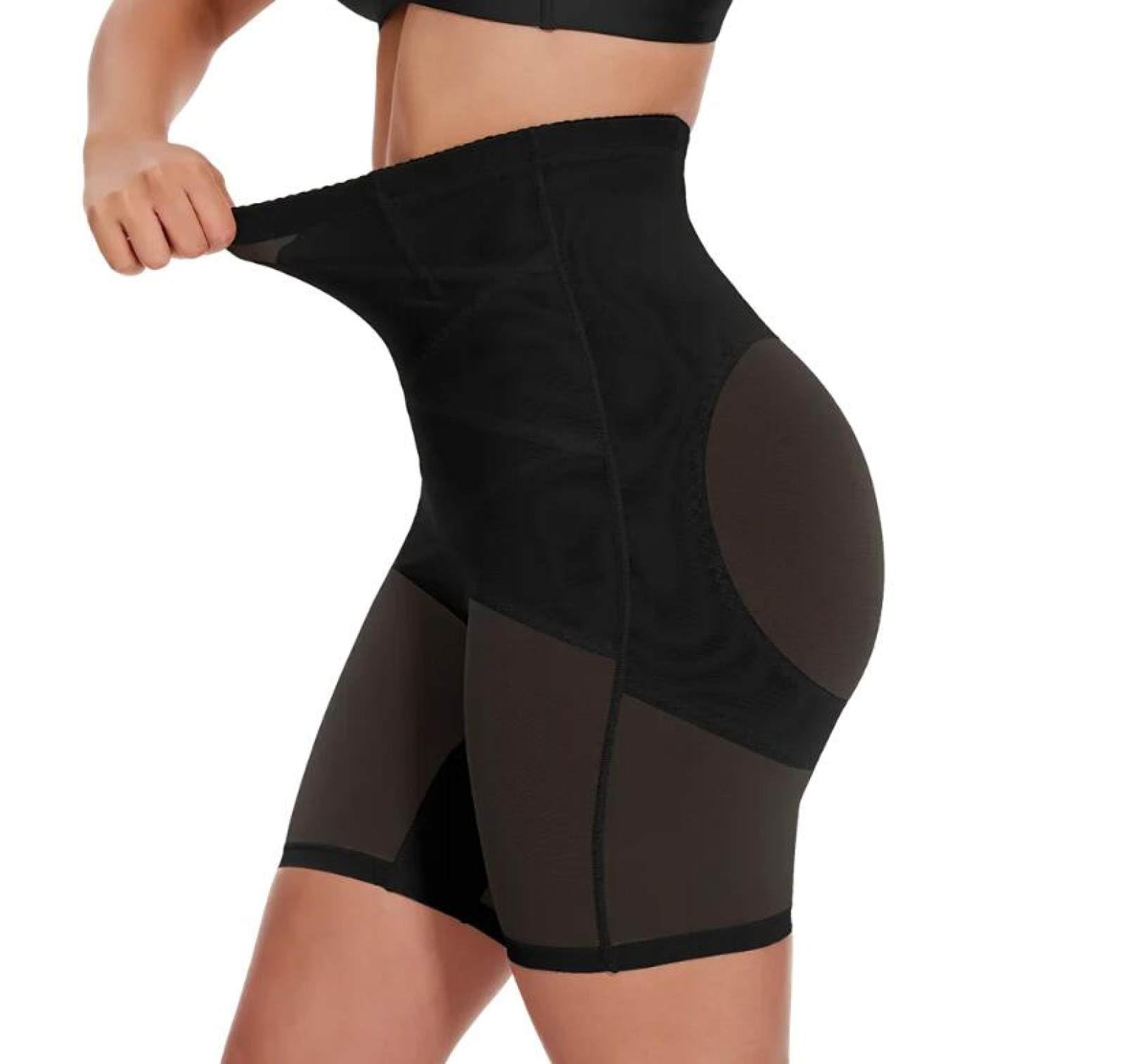 ISCBAFYX Shapewear podnośnika tyłek dla kobiet - Czarna siatka z wysokiej talii poporodowa Karki Karki, majtki, bezszwowe skórki na pokaże