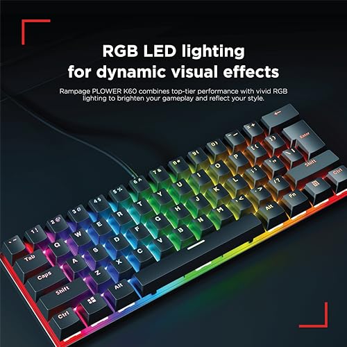 Teclado Gamer K60 Mecánico USB QWERTY 60% miniatura 2