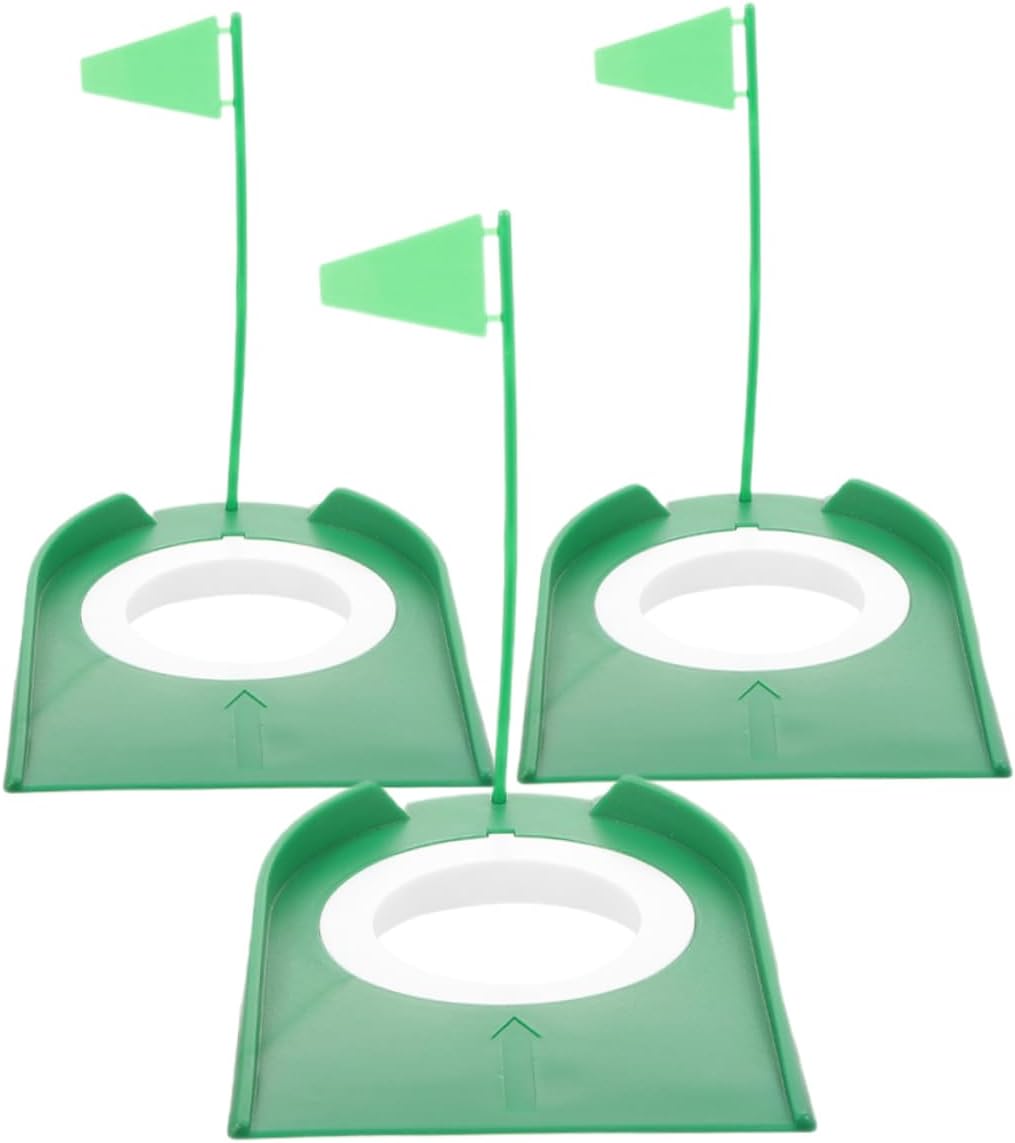 3pcs Thickened Golf Cup Hole Indoor Putting Practice Device Golf Training Aid Balls