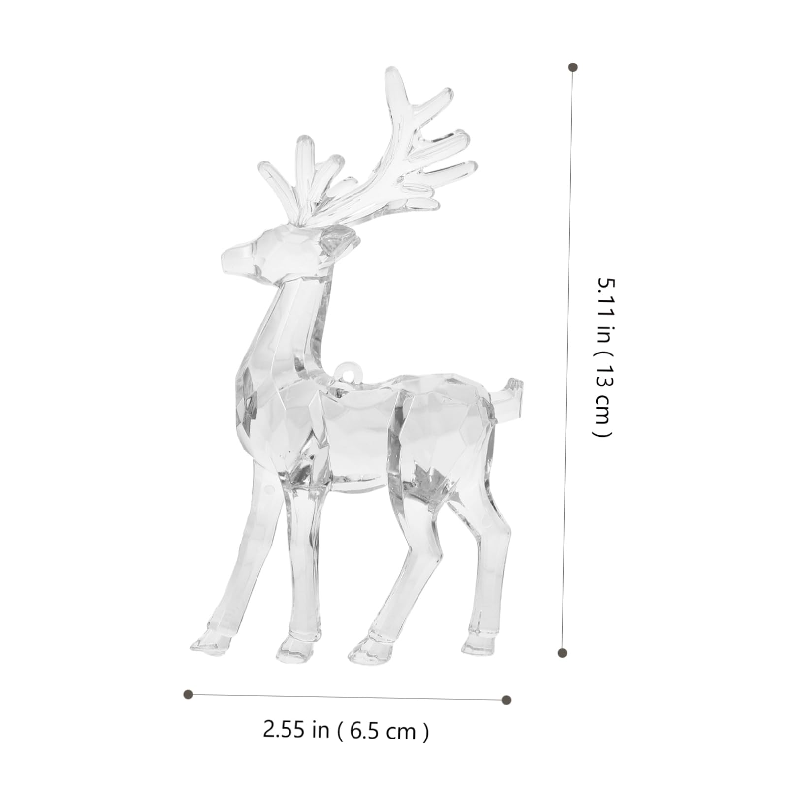 Zerodeko 10piezas Adornos Colgantes De Acrílico Transparente para Decoración Navideña para Árbol