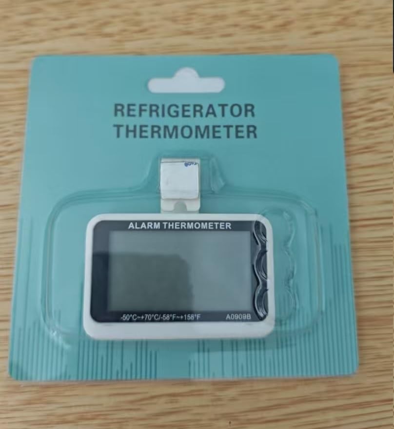 Houdian Digital Refrigerator Thermometer A0909B in its retail packaging