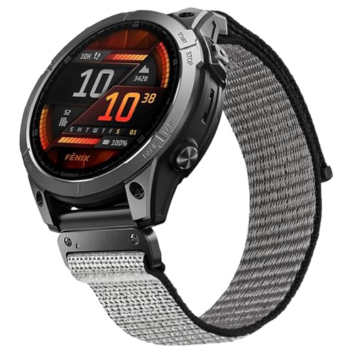 Correa de Nylon Sport para Garmin Fenix 22 mm miniatura 2