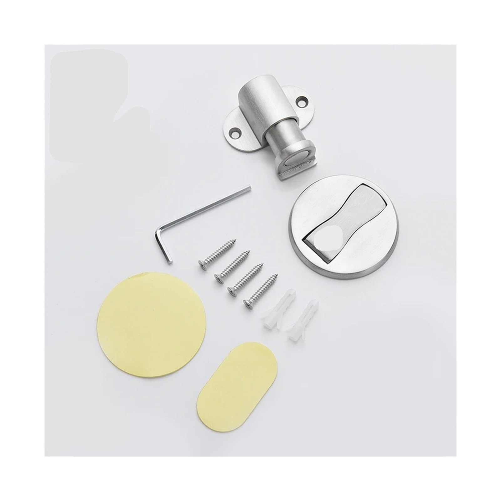 Tope de puerta magnético de acero inoxidable ajustable, adhesivo sin perforaciones, resistente al agua, herrajes for puertas de muebles.(Style 12)