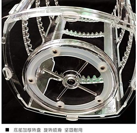 Miniatura 8 de Cq acrylic Soportes de exhibición giratorios de 360 pendientes y exhibiciones colgantes de joyería