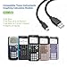 TI-84 Plus CE Charger USB Power & Data Cable for Texas Instruments Graphing Calculator TI-84 Plus CE, CE Python, CE-T & CE-T Python, TI-Nspire CX Series