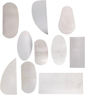 COMIART Clay Sculpture Pottery Molding Ceramics Sharp Steel Cutter Tools Scraper Crafts (Pack of 10)