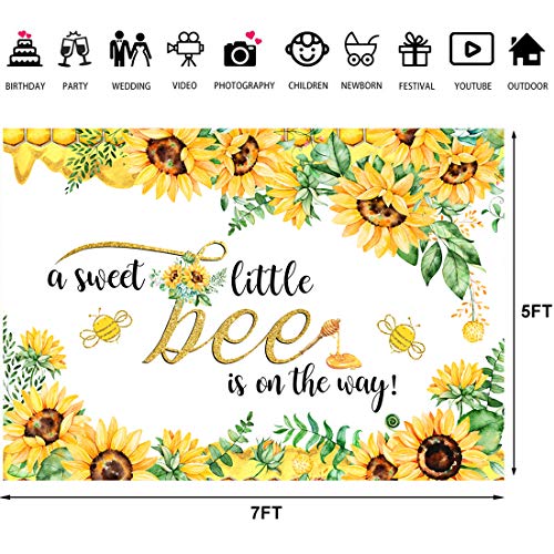Allenjoy Honeybee Baby Shower Backdrop Sweet As Can Bee Honeybee Is On The Way Photography Background