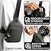 CONCEPT GLOBAL Travel Sling Bag for Men & Women - Small Water Resistant Crossbody Multipocket Chest Bag with Anti-Theft, RFID Blocking & Adjustable Strap for Casual, Outdoor, Work, Gym or Gift Ideas