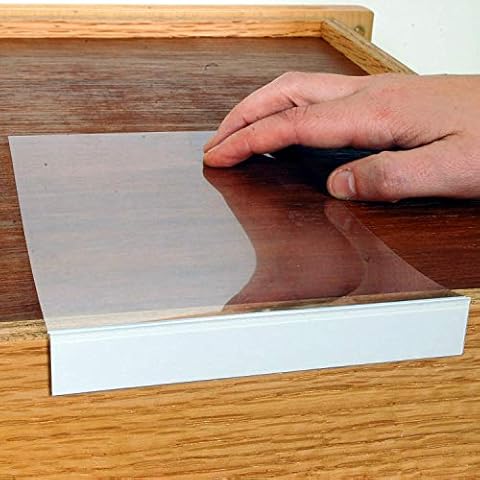 Moveable Shelf Label Holder, 3/4" high x 5", Label Holder,Moveable Shelf,Clear, 10 Holders/Pack Cover