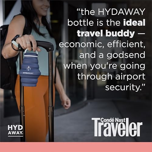 Image of HYDAWAY 17oz Collapsible Water Bottle - BPA-Free, Leakproof, Lightweight, and Space-Saving - Perfect for Travel, Hiking, and Everyday Hydration