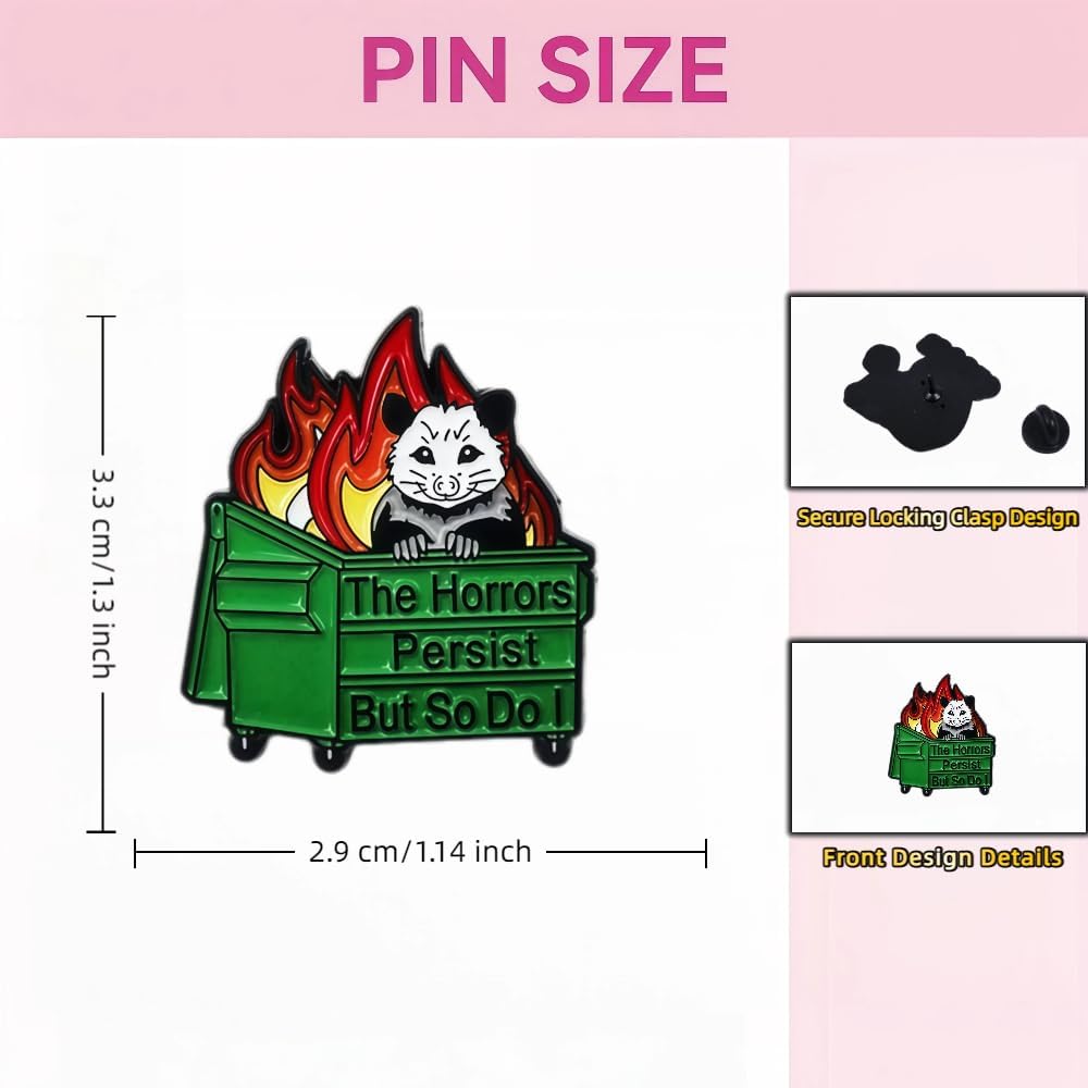 Funny American Retro Cartoon Enamel Lapel Pins,Quote Brooch Accessories for Backpacks, Hats and Dresses, Gift for Adults, Friends, Coworkers,Teachers and Daughters image 2