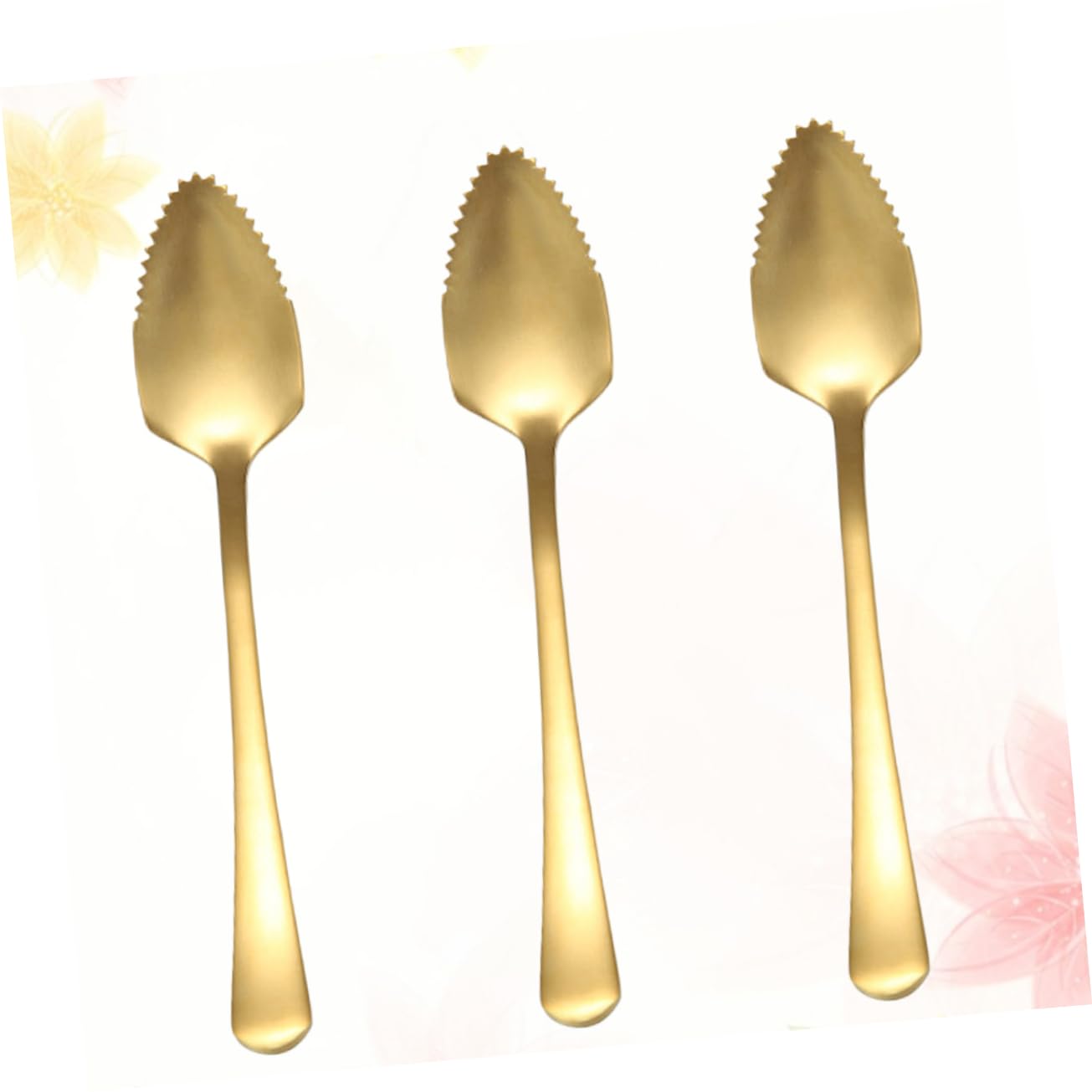 TOPBATHY 12 Pezzi 304 cucchiai in acciaio inossidabile abito cucchiai di frutta palline da dessert gusto cucchiaio da dessert coltello da burro Uva