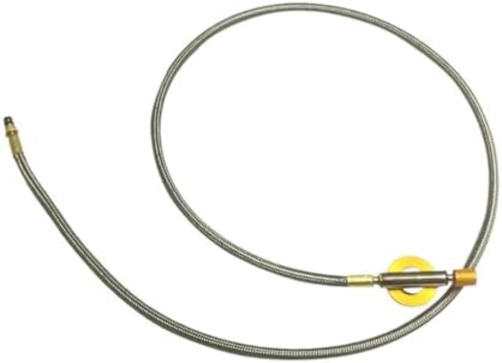 Tubo de conexión de gas Manguera trenzada de acero inoxidable Válvula de estufa 1M Conducto de quemador de camping portátil Fácil instalación, para actividades al aire (100x1 5x1 5cm)
