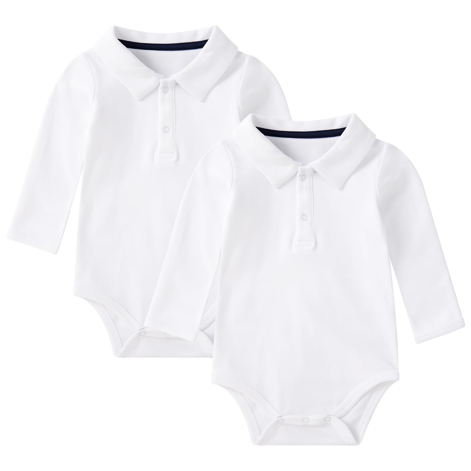 pureborn Baby Girls Boys 2-Pack Bodysuit One-Piece Romper 0-24 Months