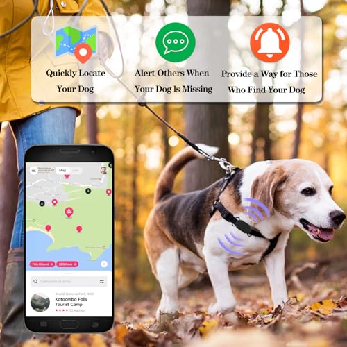 Image of Waterproof Dog Collar Holder Compatible with Samsung Galaxy SmartTag 2, Silicone GPS Tracker Hidden for Samsung Tag 2, Anti-Lost Dog Collar Case(Grey)