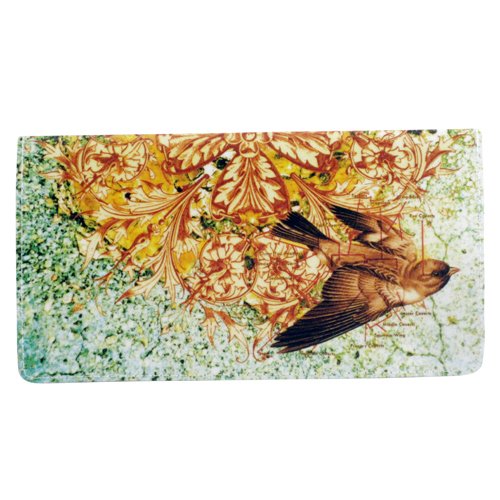 0.465972222 Ornate Bird Checkbook Cover #TOP2