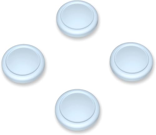 Vista 77 de eXtremeRate PlayVital - Tapas para joystick Switch Lite, tapa analógica de silicona para empuñaduras de pulgar OLED Joycon - Gris claro