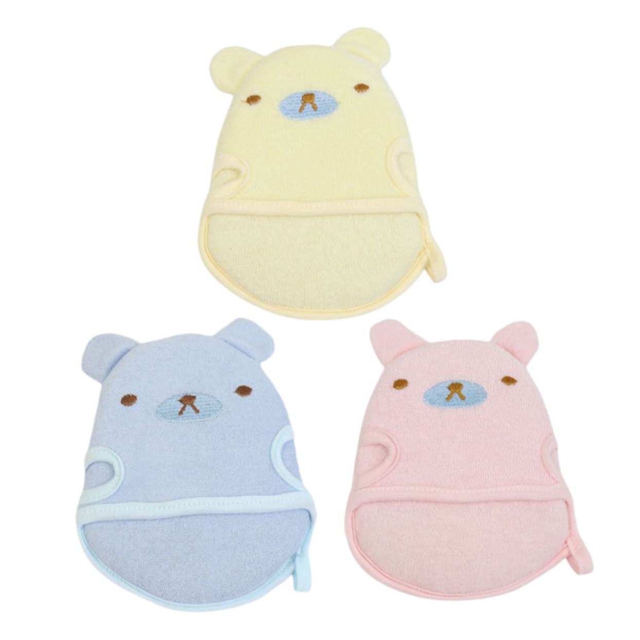 Garneck Cartoon Animal Bath Gloves for Boys and Girls Toddler Shower Foaming Gloves Baby Bath Accessories