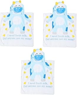 KESYOO 3 Pçs Panos De Banho Do Bebê Toalha De Banho Com Capuz Capas De Toalha De Bebê Linda Toalha Com Capuz Super Absorvente Toalha De Banho Desenhos Animados Roupão De Banho Toalha