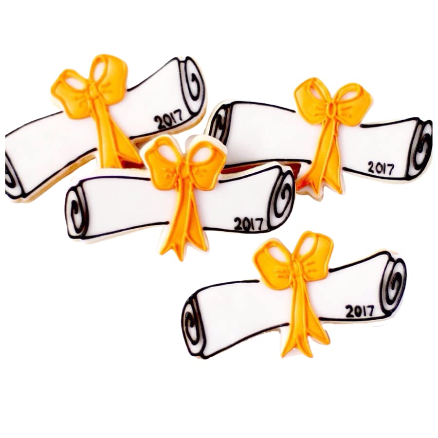 ½ Dz. Diploma Cookies! Educated AF! Congrats! Graduation Themed Party Favors!