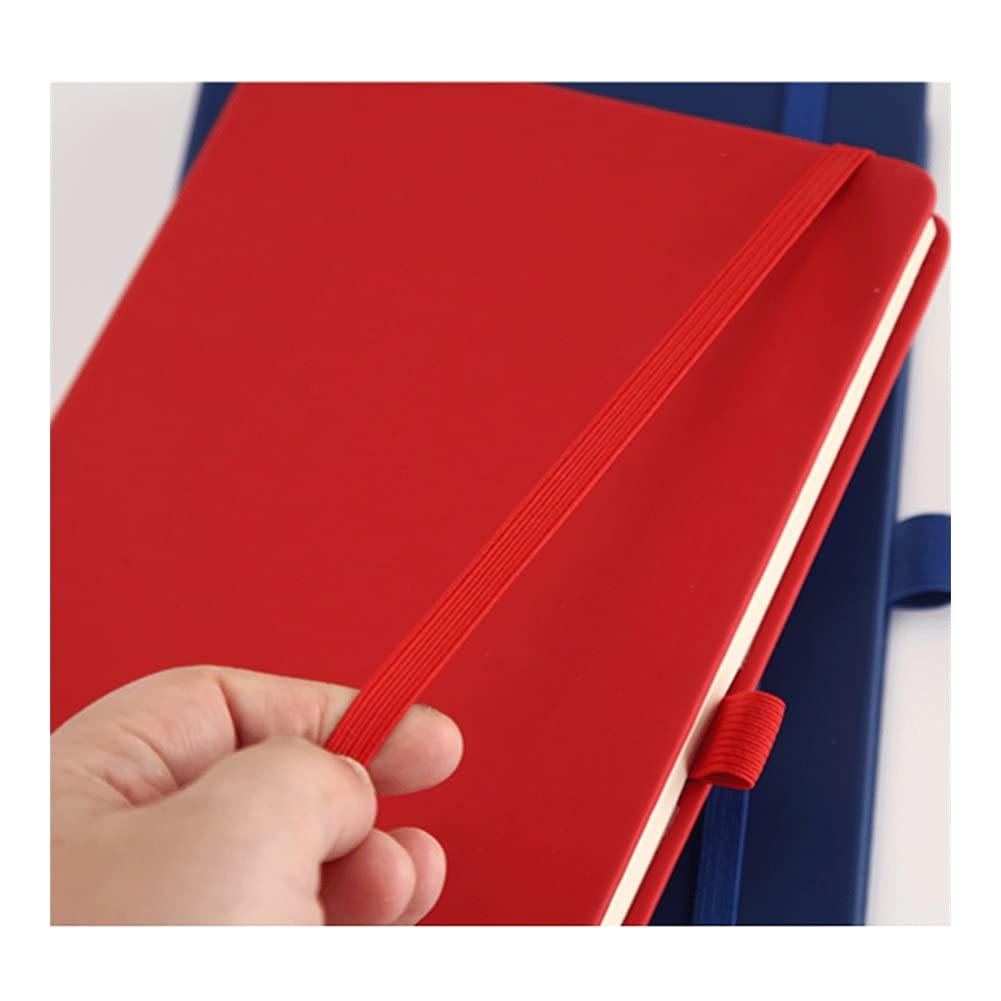Carnets et journaux Journal, A5 Ligne Horizontale Sangle de Cahier PU Journal de Cuir 100 Feuilles / 200 Pages Cahier pour Bureau, Maison, école, Entreprise étudiant en Commerce (Color : Pink)