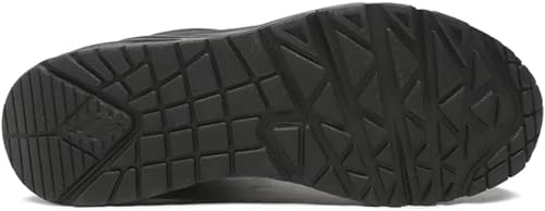 Skechers Women's Uno Shimmer Away Trainers, Black Durabuck, Rose Gold Duraleather/Mesh Tr, 5 UK - 6