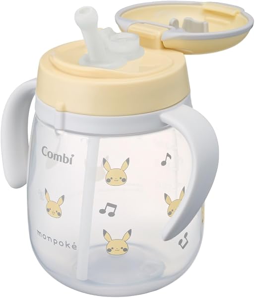 コンビ ラクマグ 漏れないストロー 340ml ピカチュウ 日本製マグシリーズ - 1