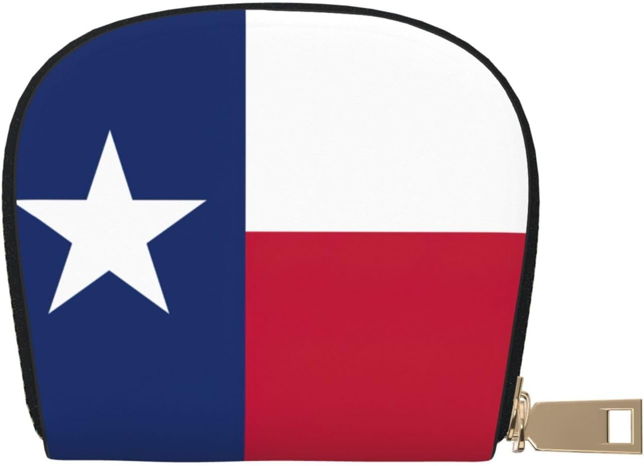 Flag of Texas print Wallet Credit Cards Holder Business Card Case for Men Women Compact Size for Adults