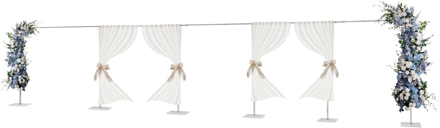 9.84*49 FT Wedding Arch Backdrop Stand, Heavy Duty Backdrop Stand, Metal Arch Backdrops Stands For Wedding Ceremony Birthday Party Bridal Baby Shower Photo Floral Balloon Arches Decoration