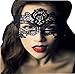 Produktbild Cosanter Maske Spitze venezianisches Maske Damen Augenmaske Gothic Maskerade Gesicht Augenmaske Schwarz