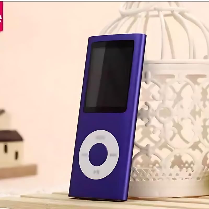 Image of Drumtone (𝟏𝟴 𝐘𝐞𝐚𝐫𝐬 𝐰𝐚𝐫𝐫𝐚𝐧𝐭𝐲)Portable MP3 Player with 1.8 inch LCD Display, Lossless Audio, Expandable Storage up to 64GB, 10-Hour Battery, Purple