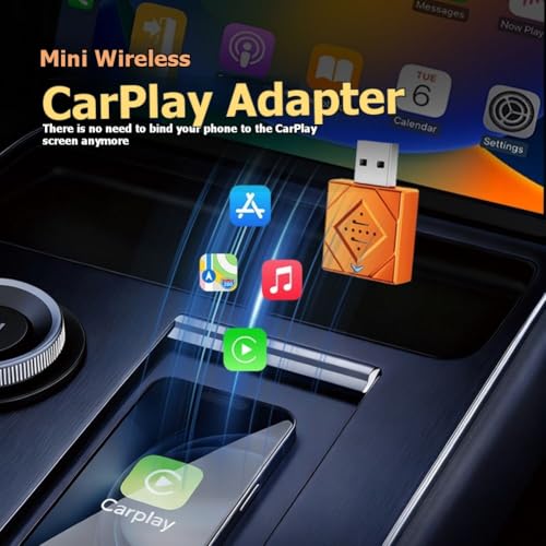 Adaptador CarPlay inalámbrico contra cortes de conexión y cables 6