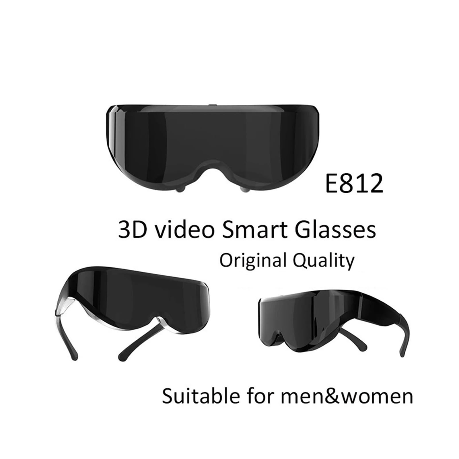Gafas Inteligentes 3DVR de Realidad Virtual for películas y Juegos, con Pantalla Gigante de Alta definición y HDMI.