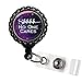Shhhh... No One Cares - Galaxy - Black Retractable Badge Reel ID Holder