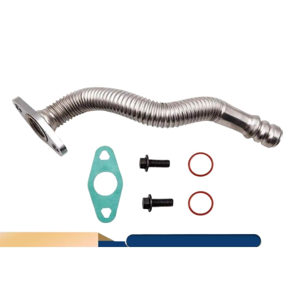 Weatapnvc Onecolor Turbo Oil Return Drain Line Tube 5135786Ab Compatible With 5.9L Diesel 2004-2007
