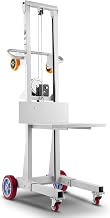 VEVOR Manual Pallet Stacker, 400 lb Capacity Hand Winch Lift Truck, 6-Wheel System, Adjustable Fork Plate, 51.1" Lift Height, Hydraulic Pallet Jack for Warehouse & Industrial Use