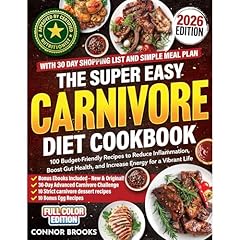 The Super Easy Carnivore Diet Cookbook Audiolibro Por Connor Brooks, Lauren Brooks arte de portada