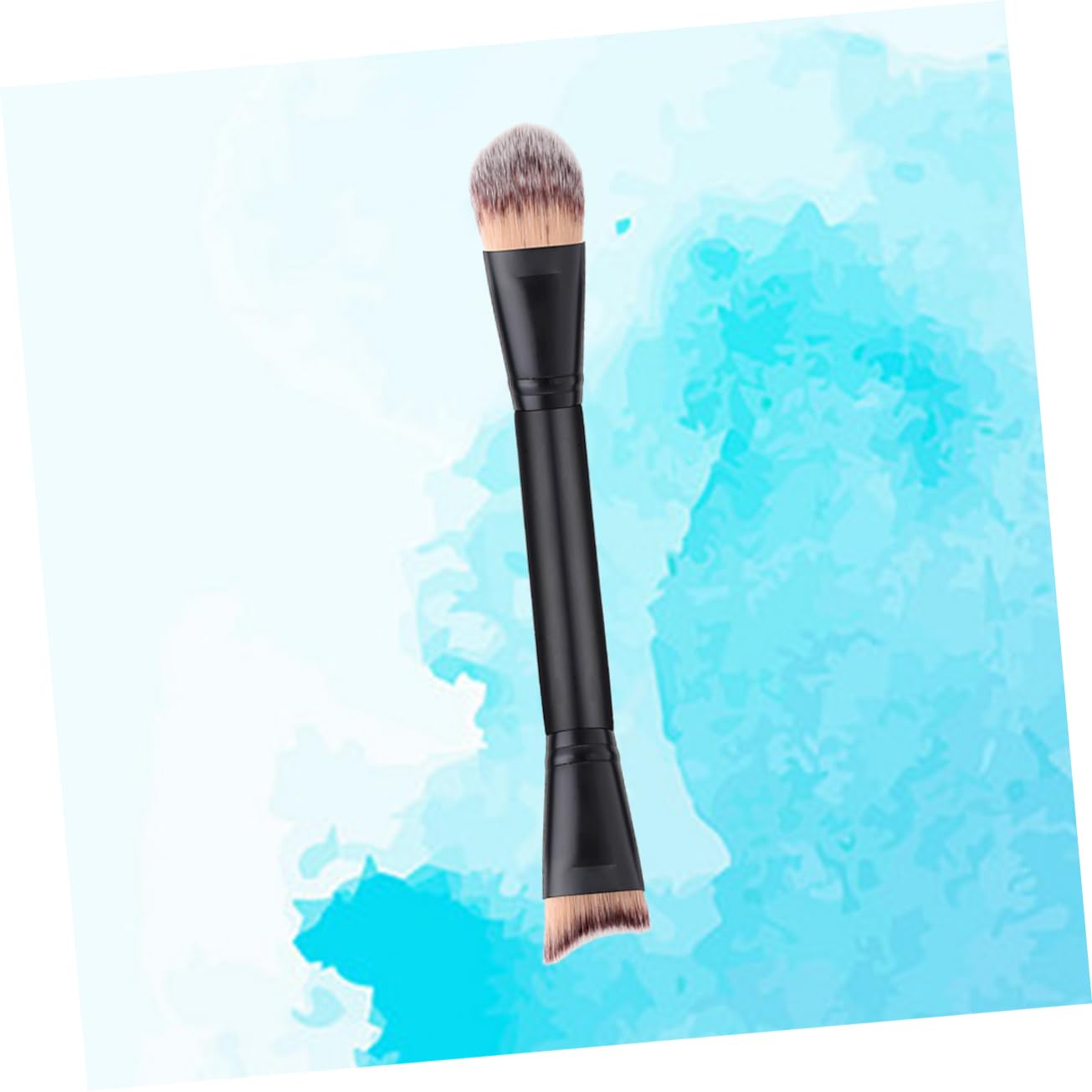 Gogogmee Professional Makeup Brush Wooden Handle Double-ended Blush Bronzer Powder Nylon Hair Blending Brush Essential Kit