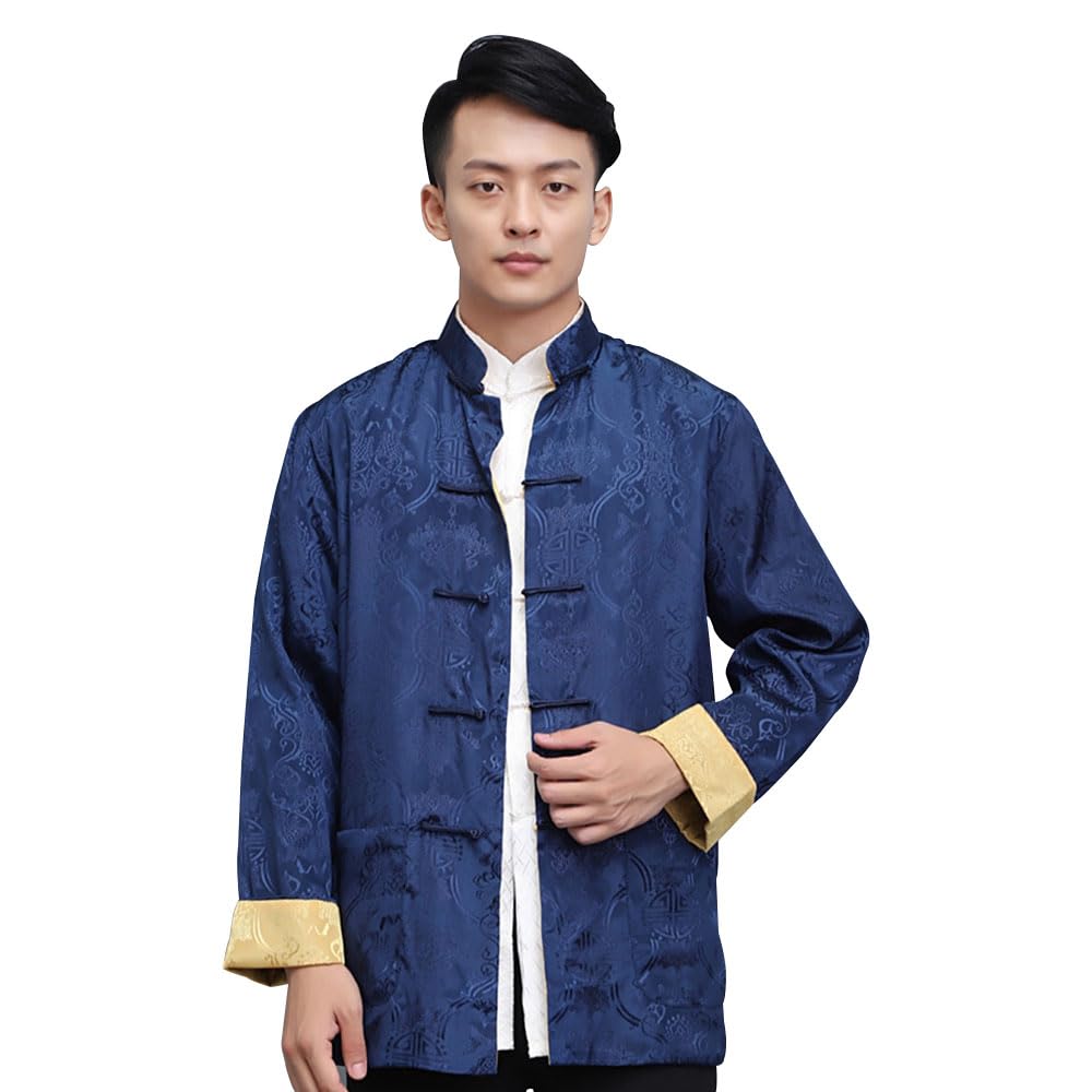 Men's Traditional Chinese Kung Fu Clothing Hanfu & Tang Suit Jacket Wing Chun Uniform Martial Arts Coats
