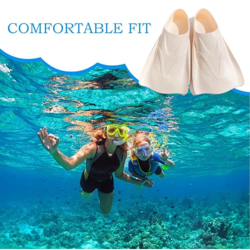 Aletas de natación para ejercicio en piscina y snorkel con tubo 2