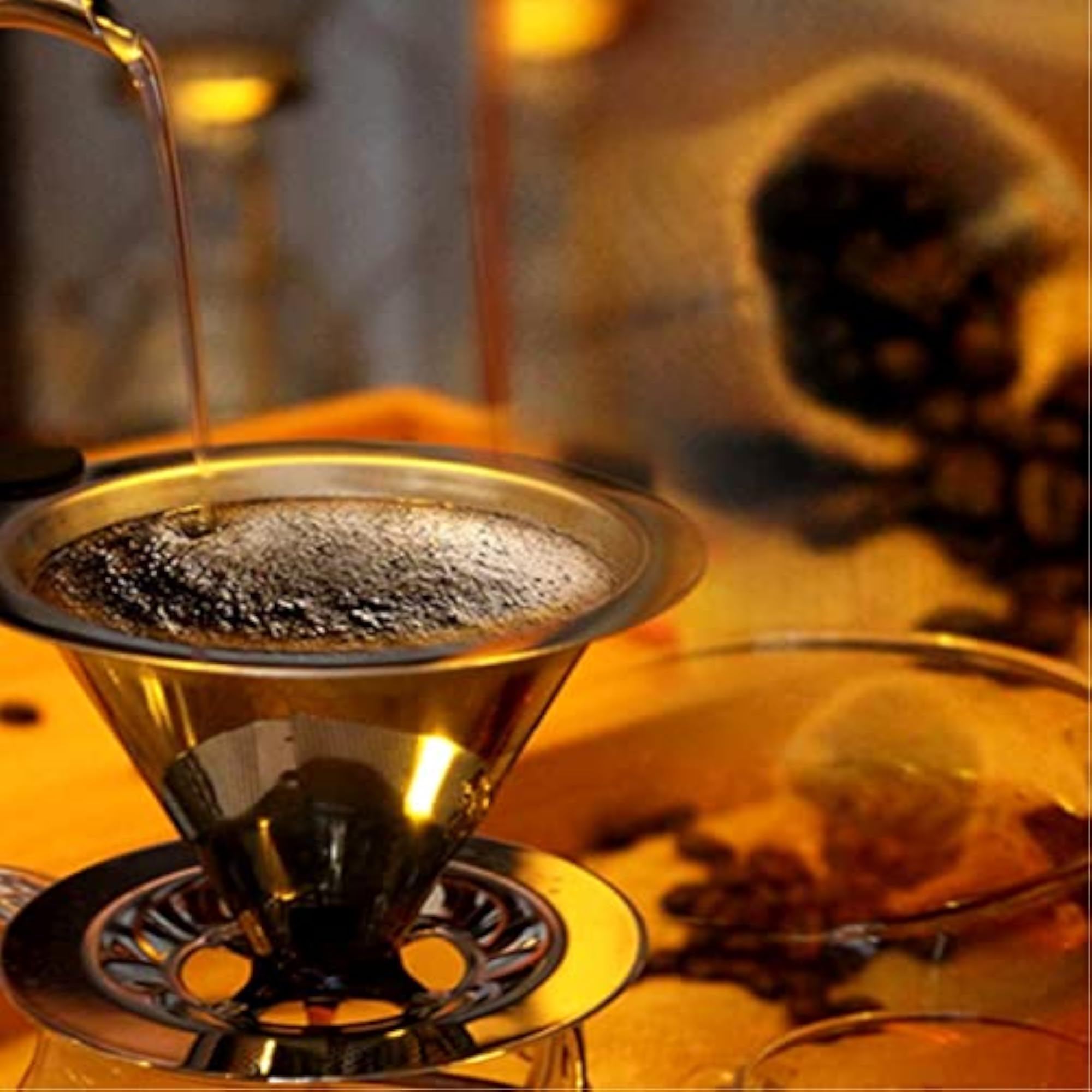 Compact Rustproof Coffee Dripper, Ideal for Home and Travel