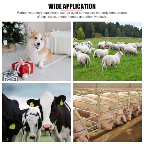 Image of Professional Pet Veterinary Thermometer, LCD Display Fast Digital Thermometer for Livestock Pigs Cattle Sheep Dogs Horse