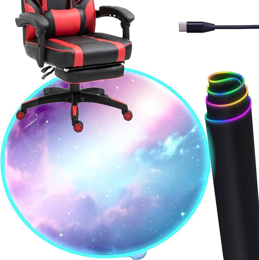 Amazon.com : DEALZOOM Gaming Chair Mat for Hardwood Floor Circle