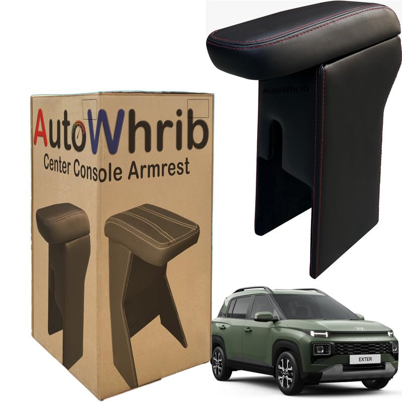 Image of Car Arm Rest For Exter Armrest with Storage Box & Soft Cushion Pad, Luxury Arm Rest, Black Colour