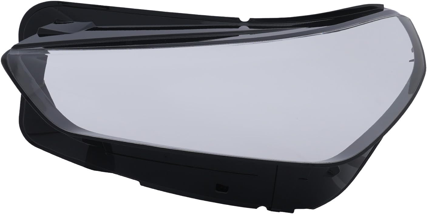 Headlight Lens Cover for 2023-2024 BMW X1, Black Clear PC Headlight Cover Direct Replacement (Driver Side)