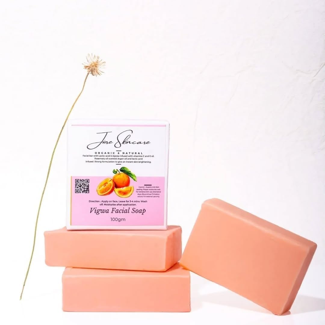Glowone Skincare Vigwa Face Whitening Facial Soap for Women & Men (100 g)