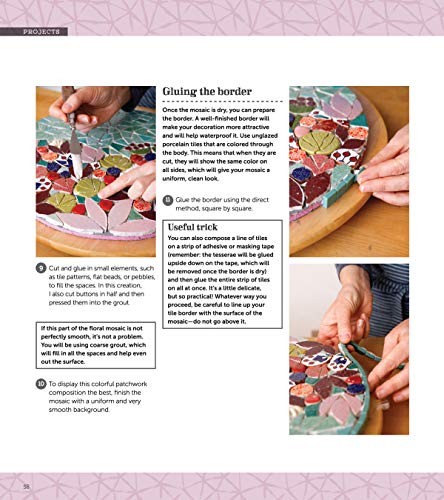 Beginner's Guide to Making Mosaics: 16 Easy-to-Make Projects for Any Space (Fox Chapel Publishing) Step-by-Step Instructions & Photography for Window Sills, Tables, Flower Pots, Picture Frames, & More - Image 6