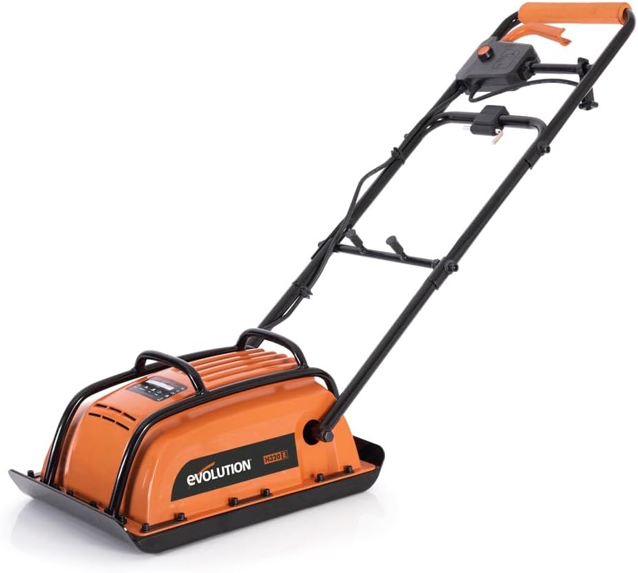 H320-E Hulk Electro Plate Compactor, Electric - Ideal For Levelling Pavement, Artificial Turf Ground Preparation, Patio, Blockwork, Sand, Soil & More - 3 Year Warranty, 230V