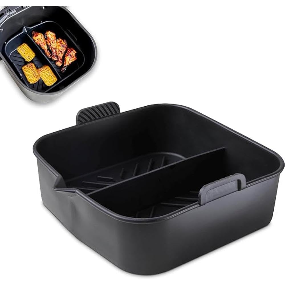 Tower Square Solid Air Fryer Tray With Divider