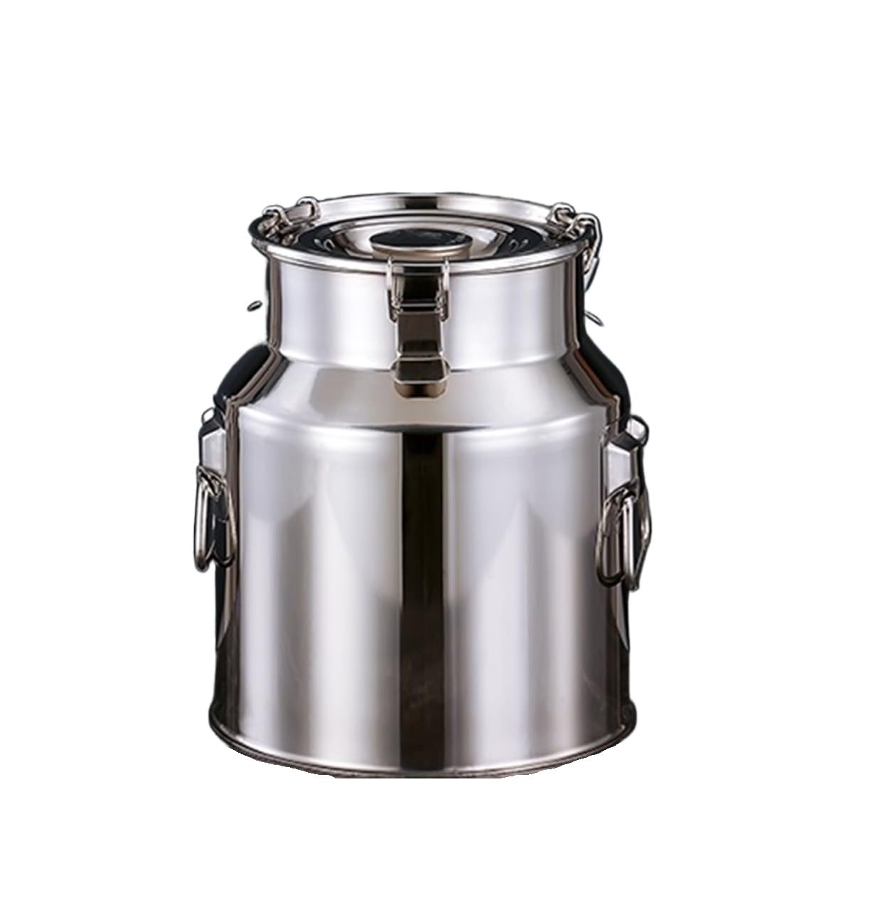 Milk Bucket Milk Can Stainless Steel Milk Transport Cans Milk Bucket Wine Pail Barrel With Sealed Lid And Spigot Liquid Container Storage (Silver 30 * 32CM)